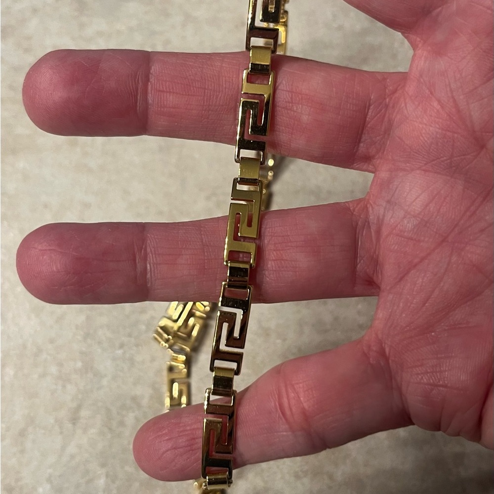 Gold Geometric Link Bracelet